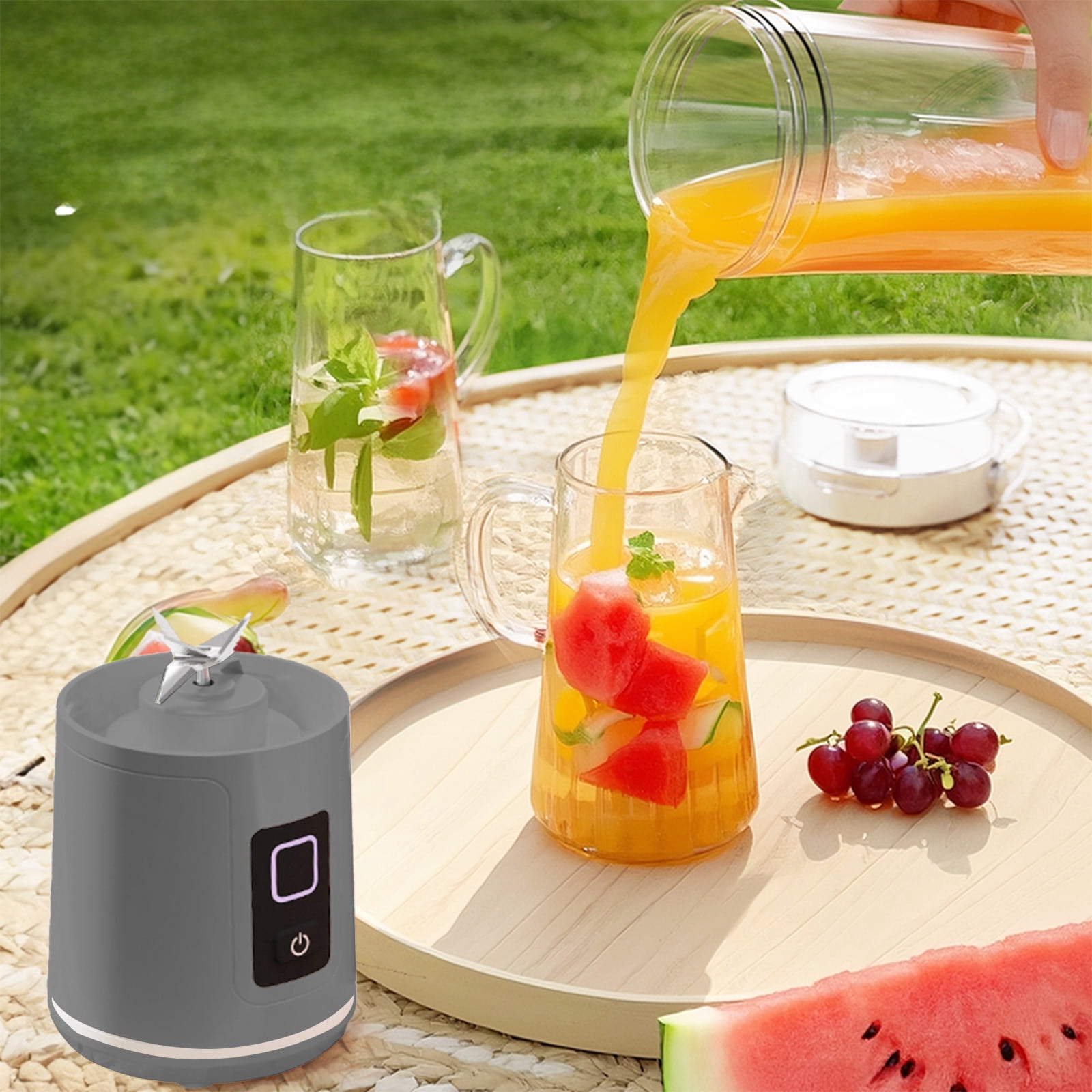 Handheld Juicer, Portable USB Rechargeable Blender, Smoothie Maker, 600ml Fruit Vegetable Juicer, Mini Home Juicer, Travel Juicer, Office Juicer, Gym Juicer, Portable Blender