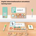 thumbnail image 1 of Bowayaoa English Alphabet Board Numerical Addition Subtraction Logical Thinking Training Puzzle Toys Learning Set for Kids Math Calculation Letter Recognition, 1 of 7
