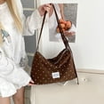 thumbnail image 2 of Women Large Capacity Shoulder Bag With Zipper Closure Polka Dot Crossbody Purse Adjustable Strap Shoulder Messenger Bag For Travel Shopping Work Daily Use (Coffee), 2 of 12