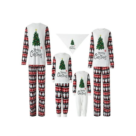 

Christmas Parent-Child Pajama Set Long Sleeve Top and Pants / Jumpsuit / Pet Clothing