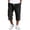 Black #21, variant on Dresfit Corduroy Shorts Men Long Baggy Shorts Summer 2026 Drawstring Multi Pockets Vacation Bottoms Waistband Solid Relaxed Fit Holiday Bermuda Shorts XL