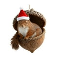 thumbnail image 2 of Taicans forest Animal Acorn Christmas Tree Ornaments - Woodland Critters in Acorn Shells,Santa Hats,Holiday Decorations for Xmas Tree,Festive Hanging Decor,Christmas Gifts, 2 of 6