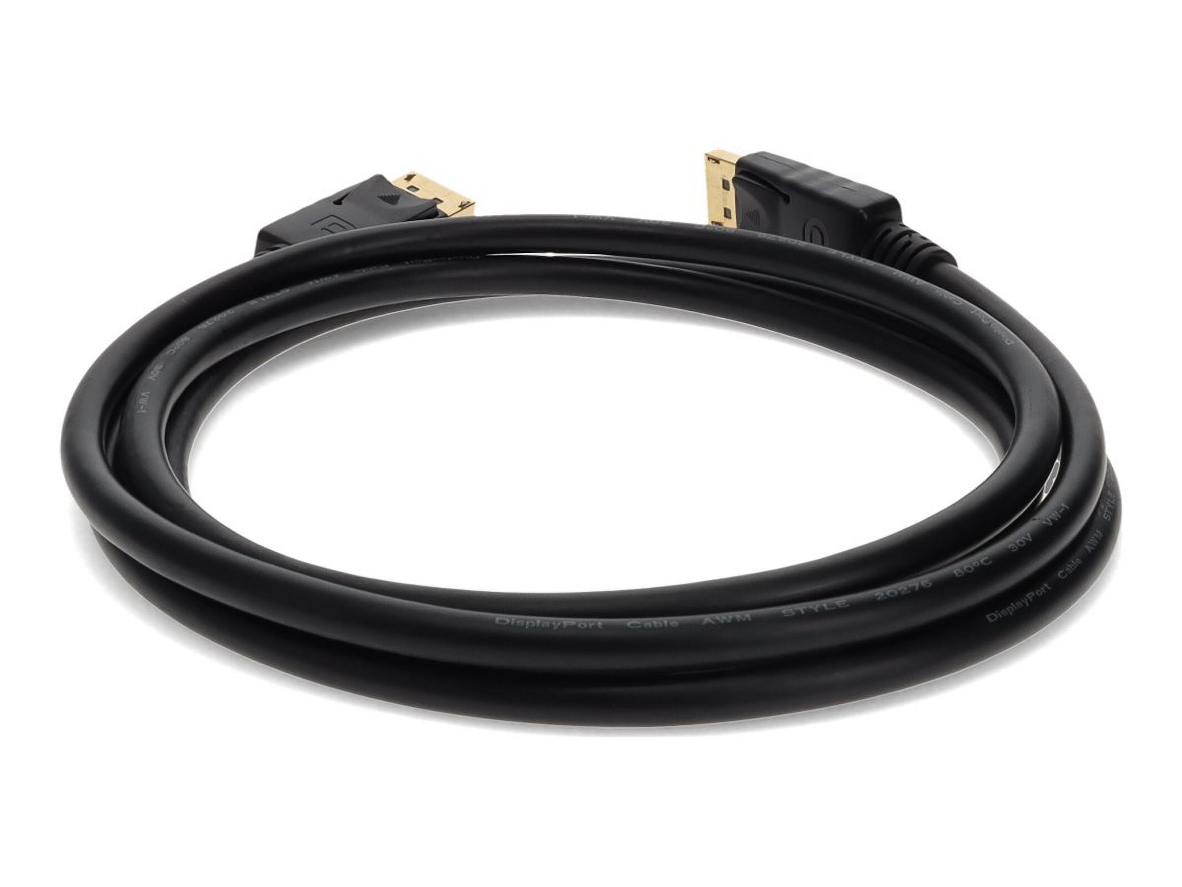 AddOn 2m DisplayPort 1.2 Male to Male Black Cable For Resolution Up to 3840x2160 [4K UHD] (displayport2m)