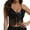 Black, variant on Sparkly tops for Women - Sequin Metallic Halter Neck Sexy Crop Tank top Sleeveless, Deep V Backless Rhinestone Shirt, Trendy Lightweight Party top for Party, Silver