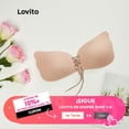 thumbnail image 3 of Lovito Ropa Interior Casual Básico Liso Lazo Skinny L13X108 (Color Negro / Piel), 3 of 4