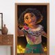 thumbnail image 4 of Cortina de puerta semiopaca con patrón de patchwork de dos piezas Encanto, cortinas opacas decorativas para dormitorio, sala de estar, decoración de habitación de niños, 34 x 56 pulgadas, tamaño, 4 of 7