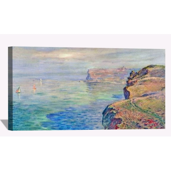 Claude Monet Canvas Wall Art Monet Cliff At Grainval Near Fecamp Framed Painting For Bedroom Livingroom Office