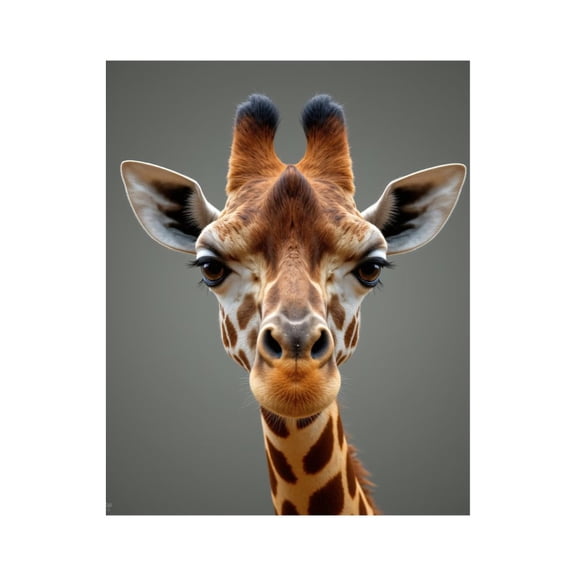 Paint by Numbers Kit for Adults, Giraffe Front View Close Up Face Paint by Numbers, Easy Paint by Numbers Kit for Adults Beginner, DIY Adult Paint by Number Kits on Canvas, Home Decor