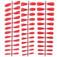 thumbnail image 4 of 3 juegos/72 piezas de uñas postizas de colores atractivos, uñas postizas, herramienta de decoración de uñas para mujeres y niñas (rojo), 4 of 6