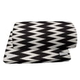 thumbnail image 4 of Abstract Foot Rest, Continuous and Classic Geometric Design of Vertical Zigzags Composition, Non-Slip Backing Adjustable Ergonomic Memory Foam Leg Support for Office, Dark Grey Eggshell, by Ambesonne, 4 of 5
