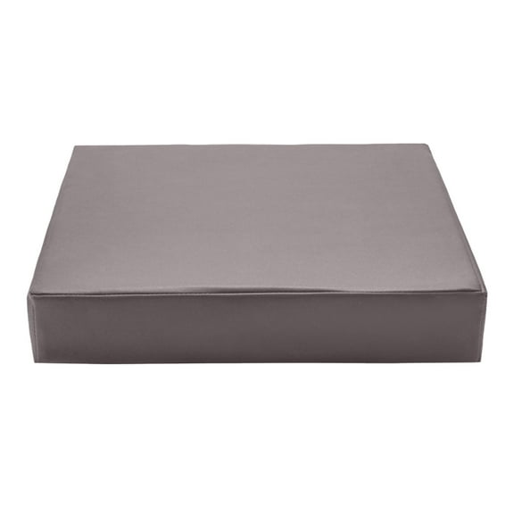 Waterproof Tech Fabric Cushion 16x16x2in Outdoor Patio Mat Non-Slip Artificial Leather Square Seat Pad Sponge Filling