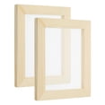 thumbnail image 1 of Uxcell 7.1"x5.9" Pantalla de fabricación de papel de madera, marco de molde para hacer papel, color natural 2 paquetes, 1 of 5