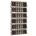 thumbnail image 5 of 2 Pack 3 Tier Spice Rack Organizer Wall Mount Seasoning Jars Shelf for Cupboard, Pantry Door (Black), 5 of 7