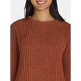 thumbnail image 2 of Time and Tru Women's and Women's Plus Matte Chenille Sweater, Midweight, Size XS-4X, 2 of 5