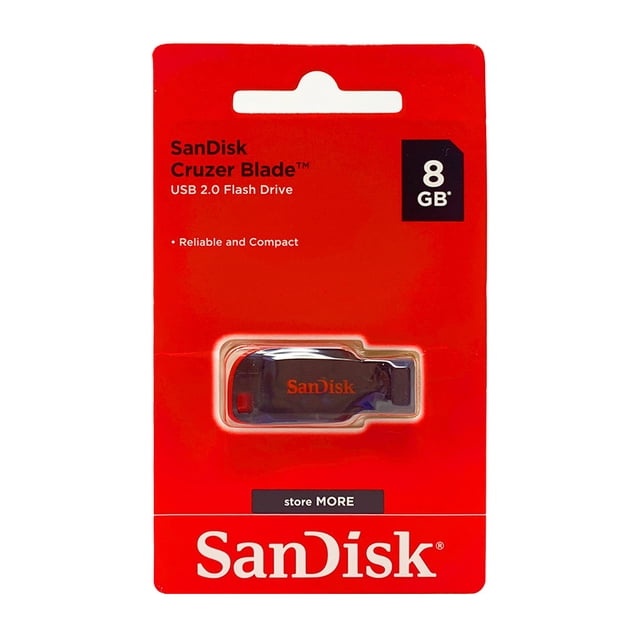 Unidad flash USB SanDisk Cruzer Blade de 8 GB USB 2.0 de 8 GB