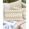 thumbnail image 6 of Abstract Gray Orange Throw Pillow Cover,Modern Geometric Nordic Style Rectangle Decorative Pillow Case Protector Soft Cushion Cover Lumbar Pillowcase for Couch Sofa Bedroom Car Chair Decor 20x26 Inch, 6 of 8