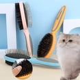 thumbnail image 3 of Pet Double Comb with Air Bag Massage and Pig Hair for Comprehensive Grooming, 3 of 3