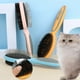 thumbnail image 4 of Peine doble para mascotas Peine de masaje con bolsa de aire para perros Peine para gatos Cepillo para eliminar el pelo de cerdo Peine de agujas para el aseo de mascotas, 4 of 5