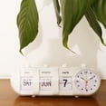 thumbnail image 2 of calendar clock clock clock desk clock clock with White, 2 of 8