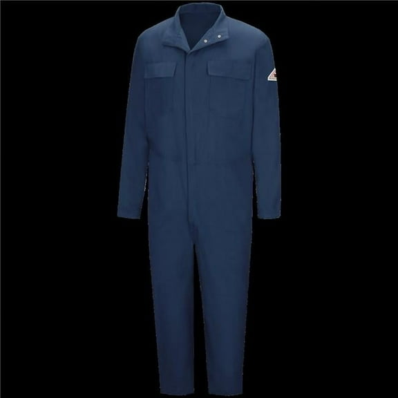 Bulwark CECWNV-RG-48 Mens FR Welding Coverall, Navy - Size 48 - Regular