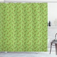 thumbnail image 1 of Ambesonne Jazz Music Shower Curtain, Saxophones on Green, 69"Wx84"L, Green Yellow Brown, 1 of 3