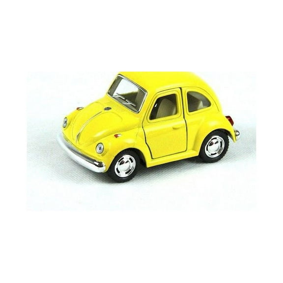 4" Kinsmart 1967 VW Volkswagen Beetle Diecast Model Toy Car Not to Scale Yellow