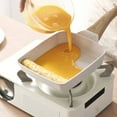 thumbnail image 3 of iMucci Premium Tamagoyaki Pan, Nonstick Japanese Omelette Pan, Rectangle Egg Roll Frying Pan with Detachable Anti Scalding Handle for All Stove, 7.3" x 5.9", Beige, 3 of 15