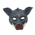 thumbnail image 1 of Máscara de jabalí de Halloween Juego de roles Novedad Accesorios creativos Cubierta de cara de animal Máscara de cabeza para bares Actuación en escena Gris, 1 of 8