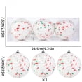 thumbnail image 3 of Christmas Balls Christmas Tree Decoration Ornaments Shatterproof Hanging Balls for Birthday Halloween Holiday Wedding Decorations Set of 3pcs, 3 of 6