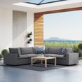 thumbnail image 1 of Modway Commix Sectionnel de Mobilier de Patio Extérieur Sunbrella 5 Pcs, Gris, 1 of 10