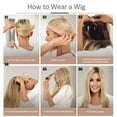thumbnail image 2 of Perruque Courte Bouclée d'Été pour Femme - Postiche en Fibre Synthétique Résistant à la Chaleur pour Tête Entière, Coupe Pixie Duveteuse pour un Style Jeune, Confortable et Respirante, Comprend un Filet pour Cheveux, SS195-1 Couleur Brun Foncé, 52-57cm, 2 of 7