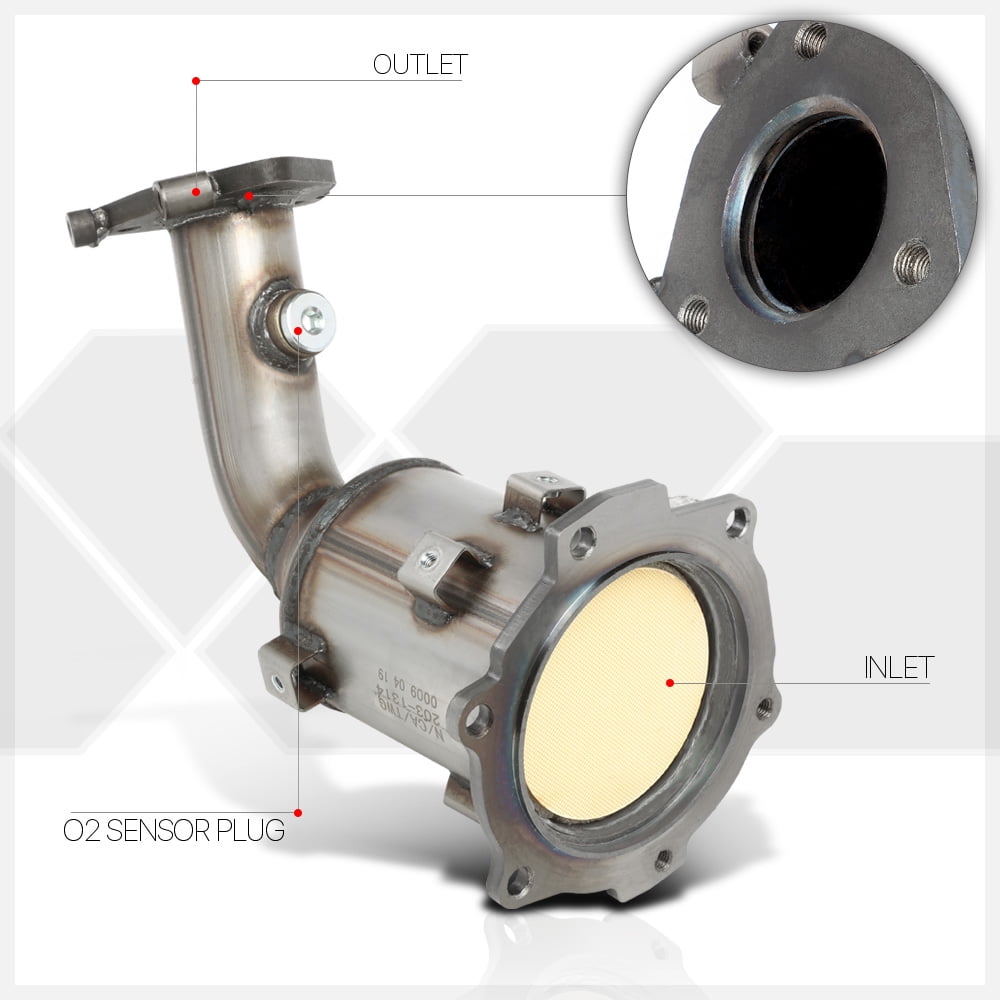 L Driver Side Exhaust Catalytic Converter for 02-08 Altima//Maxima//Quest 3.5 V6