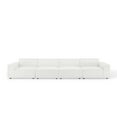 thumbnail image 3 of Modway Restore 4-Piece Modern Fabric Upholstered Sectional Sofa in White, 3 of 10