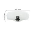 thumbnail image 2 of CATIEBYE Heightened Adjustable Motorcycle Windshield Spoiler Clip-on Deflector Wind Screen Protector, 2 of 8