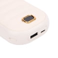 thumbnail image 2 of Riousery Hand Warmer Rechargeable Electric Heater 4 Levels Heat Type C Portable Power Bank 4000mAh Waterless Pocket Warmer Down Jacket Appearance (White, 5.12 inches / 13 cm), 2 of 9