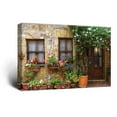 thumbnail image 2 of wall26 Canvas Wall Art of Italian Countryside Porch with Flowers | 32" x 48", 2 of 4