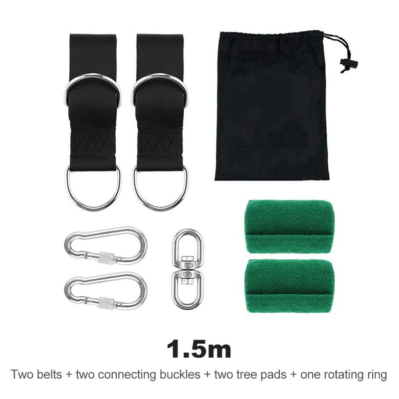 Tree Swing Straps Kit,Two 10ft Adjustable Straps Hold 2000lbs,Two Safer Lock Snap Carabiner Hooks Perfect for Tree Swing & Hammocks Carry Bag Included! Perfect for Swings,Easy Picture Instructions 