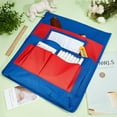 thumbnail image 3 of Polyester Classroom Chair Back Hanging Organizer Student Seat Pocket Storage Bag Rectangle Red 462x398x1mm, 3 of 9