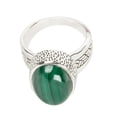 thumbnail image 2 of Sterling Silver 925 Malachite Ring, 2 of 3