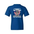 thumbnail image 3 of I Proudly Stand For The Flag Kneel For The Cross Front Back DT Youth Kids T-Shirt Tee, 3 of 4