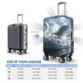 thumbnail image 4 of Hirioo Fantasy Swan Yacht Design for Elasticity Suitcase Cover (No luggage Included) Durable Luggage Protector Fits 18-32 Inch Luggage-X-Large, 4 of 7