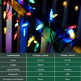 thumbnail image 2 of 50 LED Outdoor Christmas Lights, 16FT Battery Operated Mini String Lights with 8 Modes & Timer, Xmas Tree Lights Waterproof for Patio Garden Party Wedding Holiday Decor, Multicolor, 2 of 7