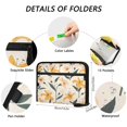 thumbnail image 3 of Organ Folder 14.2 x 0.8 x 10.6 Inches 13 Separate Pockets A4 Size Documents Folder A Sort Storage File Manager For The Home Office Yellow Lilies, 3 of 7