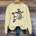 thumbnail image 2 of Long Sleeve Fall Sweatshirts for Women Oversized Cute Ghost Halloween Graphic Tees Pumpkin Scary Pullover Soft Cozy Casual Tops Vacation Beige L, 2 of 3