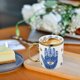 thumbnail image 3 of Taza de cerámica Evil Eye, taza de café decorativa, taza de leche turca, taza de agua para el hogar con asa, 3 of 8