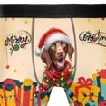 thumbnail image 4 of Merry Christmas Santa German Shorthaired Pointer Scarf Twinkling Lights Xmas Holiday All Over Print Boxer Briefs Underwear for Men Dad GSP Lover Dog Gift - 00022, 4 of 6