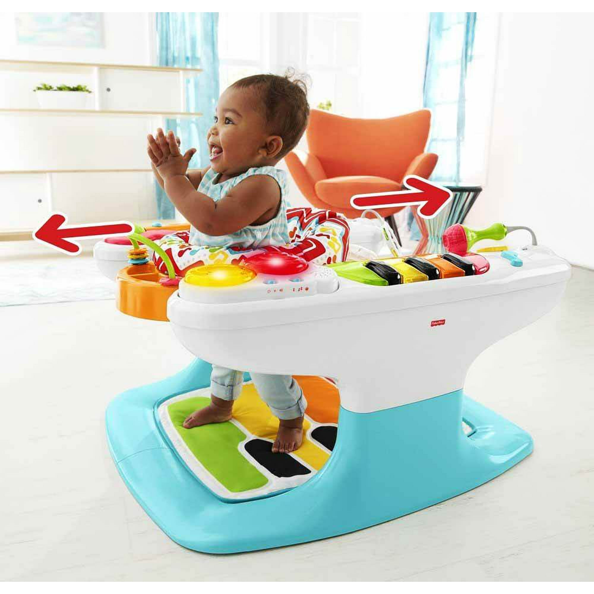 Fisher Price 4-In-1 Step 'N Play Piano Entertainer With Music And
