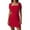 Red, variant on JIANJIA Summer Dresses for Women Solid Color Sexy Square Collar Short Sleeve Slim Tight Mini Bodycon Dress Outwear,Black,M