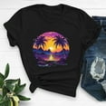 thumbnail image 5 of Teissuly Women's Fashion Crewneck Printed Short Sleeve T-shirt Casual Loose Shirt Tops, 5 of 7
