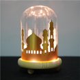 thumbnail image 4 of Eid Mubarak Decor Stereo Palace En Una Cúpula De Cristal Sobre Una Base De Madera Para Decoraciones De Ramadán Y Eid Lámpara Led De Ramadán Suministros Para Fiestas Serendint HA016674-00, 4 of 7